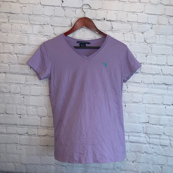 Ralph Lauren Tops - Ralph Lauren Sport Short Sleeve Purple Shirt sz S